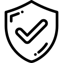 Schild Symbol mit Häkchen