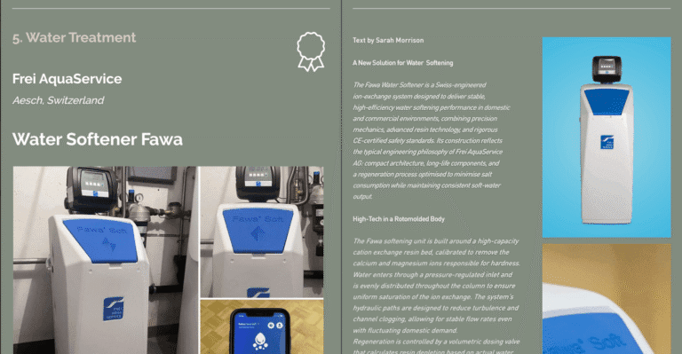 WeRoll Award 2026 für den Wasserenthärter Fawa® Soft (52 Z.)
